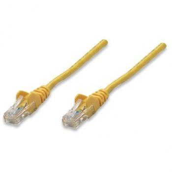 Gelbes Cat5e Netzwerkkabel 1 m, Intellinet, RJ‑45, UTP