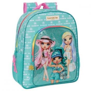 Mochila Escolar Rainbow High Paradise Turquesa 32 X 38 X 12 cm