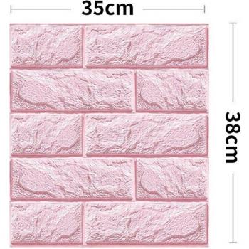 Décalcomanies Muraille Brique 3D – Ensemble 10