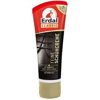 Classic Feine Schuhcreme, Tubencreme für Glattlederschuhe, schwarz