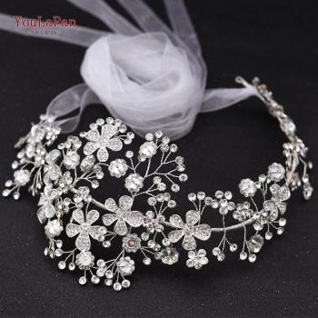 Alloy Flower Rhinestone Bridal Belt for Women