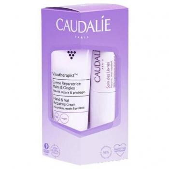 Caudalie Duo Hand & Nail Repairing Cream 30ml + Lip Care 4.5g