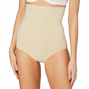 Faja moldeadora alta Anaissa efecto tanga postparto fibra Emana, Beige NUDE, 42