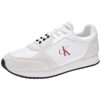 White Leather Men’s Sneaker – Calvin Klein, EU43/US10