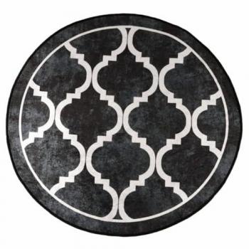 120 cm Black and White Rug