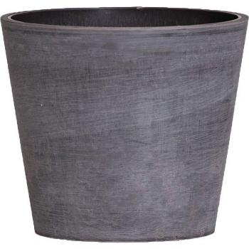 Maceta Hecha a Mano Cono Truncado Gris Ø 15 cm