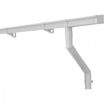Gouttières Maison Jardin INEFA 68 mm PVC Caisson, 3 m, Blanc – Origine Allemande