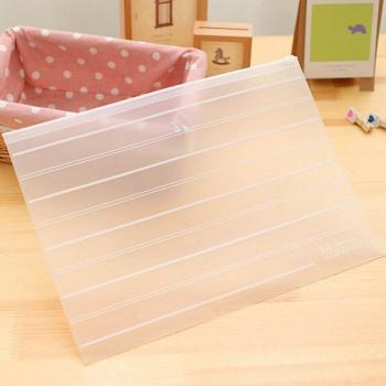 OfficePro Transparent Sheet Holder – Two Sizes, Secure Zipper, Student & Professional Use
