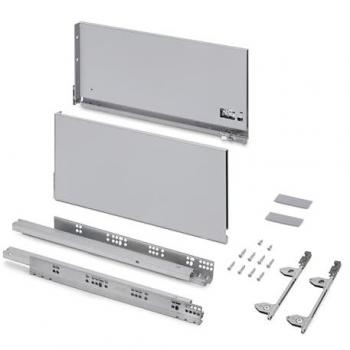 Cajón exterior Vertex 3D 60kg altura 242mm profundidad 450mm acero pintado aluminio