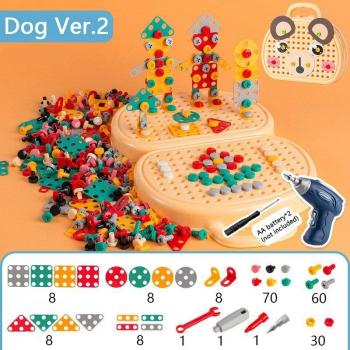 Juego educativo de herramientas con tornillos