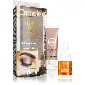 Cameleo Color Cremoso para Cejas, Sin Amoniaco, 15 ml – 3.0 Castaño Oscuro