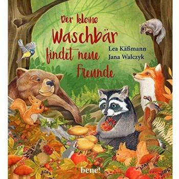 Der kleine Waschbär findet neue Freunde