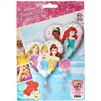Globo de Cumpleaños Princesas Disney Corazón 45cm