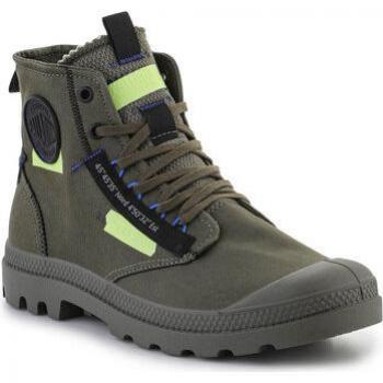 UK 10½ Olive Canvas Ankle Boot – Male
