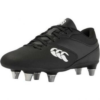 2023 Canterbury Phoenix Raze Soft Ground Rugby Boot (Black/White) – 6.5 UK