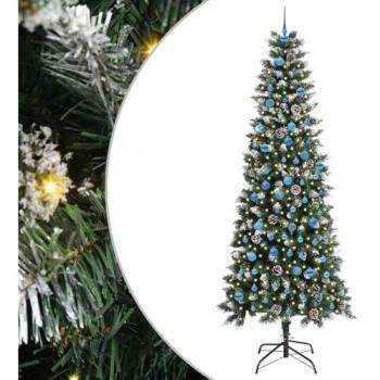 Vidaxl Sapin de Noël artificiel vert 96 × 96 × 240 cm avec 300 lampes LED