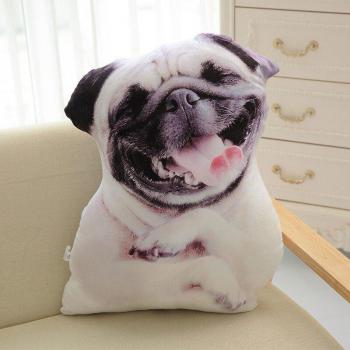 Oreiller 3D Chien Doux et Amusant