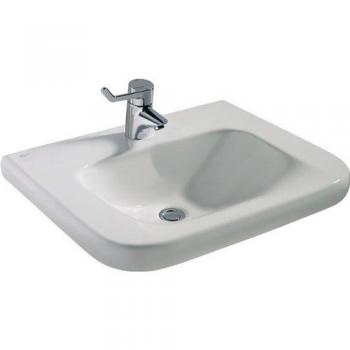 Ideal Standard 21 Waschtisch S253301, 65 x 55,5 cm, unterfahrbar, weiß, mit Hahnloch, ohne Überlauf