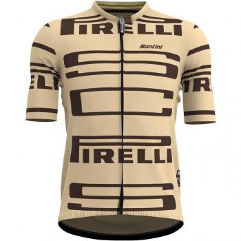 Santini Maglia A Maniche Corte Pirelli Beige Classic