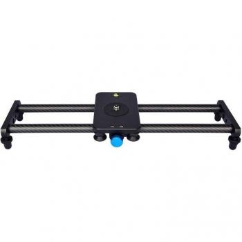 Support de caméra glissant 40 cm, rail fibre carbone, 4 rouleaux R60, technologie d’enregistrement silencieuse