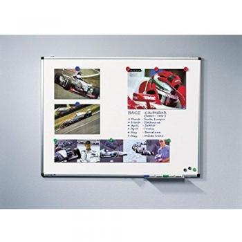 Lavagna Bianca Premium Magnetica 120x180cm in Acciaio Laccato con Wall Mount e Marker Inclusi