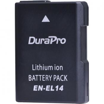 Batterie rechargeable DuraPro EN-EL14 1200mAH avec chargeur double pour Nikon EOS D5500, D5300, D3300, D5100, D5200, D3100, D3200