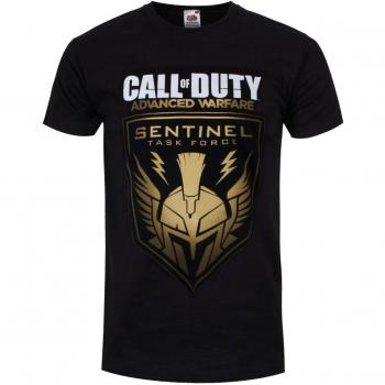 Call of Duty: Advanced Warfare Maglietta Nero/Oro Sentinel Taglia XL