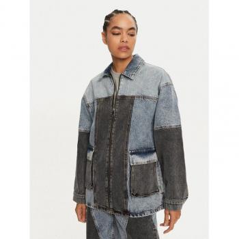 Rotina Giacca patchwork denim Donna blu S