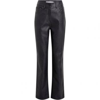 Calvin Klein Pantaloni Nera Similpelle Straight Fit 2024 J20J222552