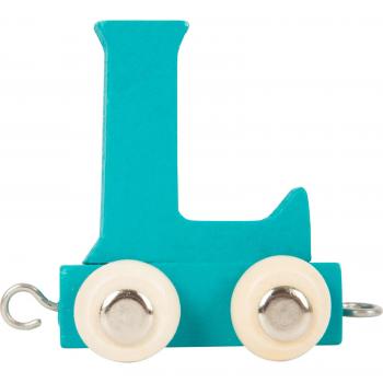 Trenino di Legno con Lettera L Colorata