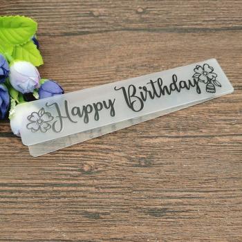 AOKEDIY Geometric Birthday Card Embossing Folder