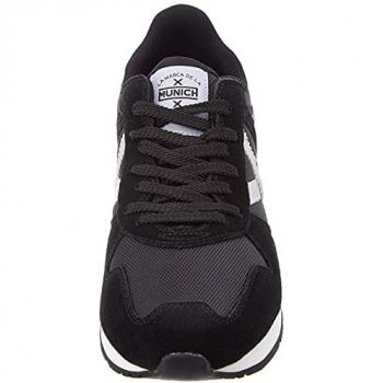 Baskets Munich Massana 42 homme noir argenté