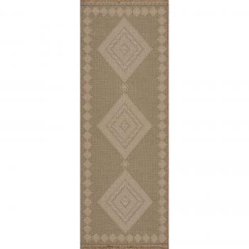 Tapis de corridor jute beige lavable à machine