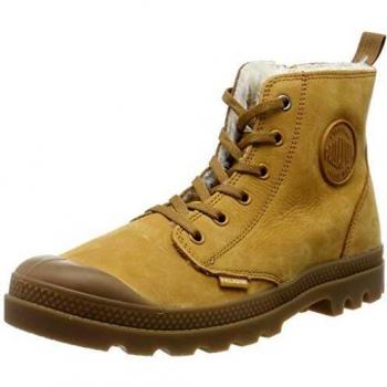 Palladium Women's Pampa Hi Zip Wl Slouch Boots, Amber Gold 259, 4 UK