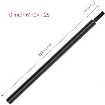 10 Aluminium Versnellingspook Verlenging voor M10x1.5, M10x1.25, M12x1.25