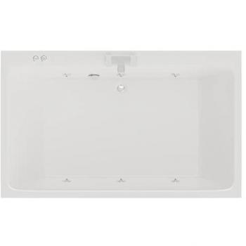Domestic Verna 1800mm × 1100mm Double Jet Whirlpool Tub – Metal/Plastic