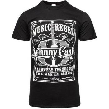 Johnny Cash Unisex Muziek Rebel T-Shirt L