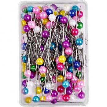100Pcs 38cm Dressmaking Pearl Head Sewing Pins