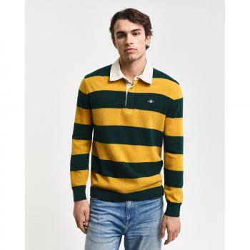 Polo Gant a Maniche Lunghe Verde Tartan 2XL