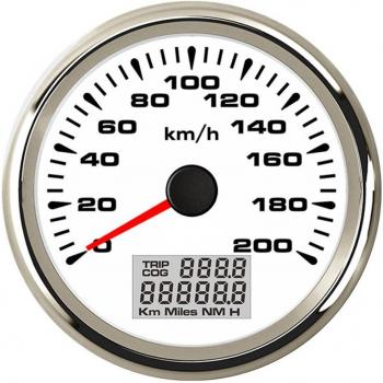 85mm GPS Speedometer 0-200km/h Waterproof with Trip Meter for Cars and Motorcycles 9-32V 8 Color Light