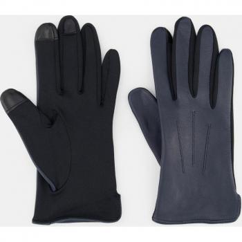 Guantes de Piel para Mujer Mia Azul Marino