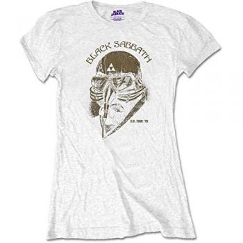 Black Sabbath Women’s US Tour 1978 SlimFit White T‑Shirt (Medium)