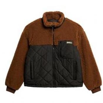 Superdry Polar Híbrida Mujer – Versión Marrón Verde