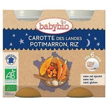 Babybio Good Night Carrot Pumpkin Rice 2x200g