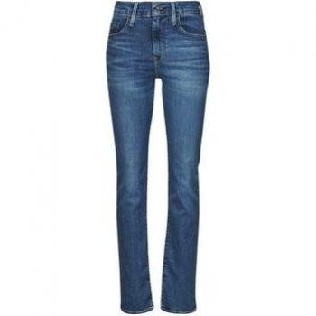 Jeans Levi's 724 mujer alta cintura lavado medio