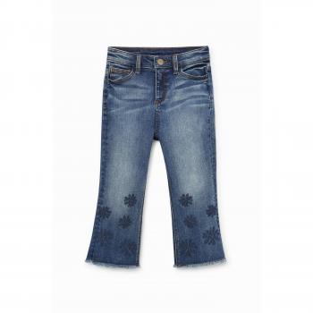 Desigual, Cropped Flare Denim, Blau