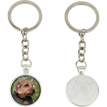 Terrier de Norfolk – porte‑clés dans une boîte, photo à votre image – pendentif argenté Art‑Dog