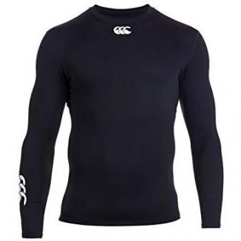 Canterbury Black Long Sleeve Base Layer for Men