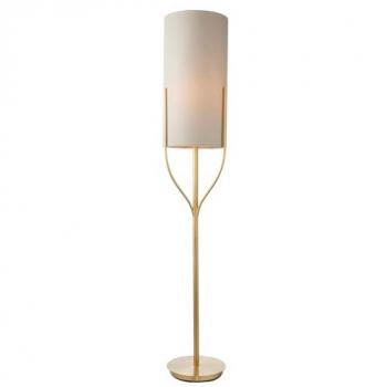 Cleo Gold & Oatmeal Floor Lamp