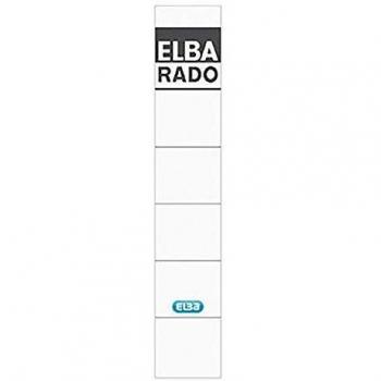 Rugetiket Elba smal 34x190mm zelfklevend wit/grijs 10 stuks